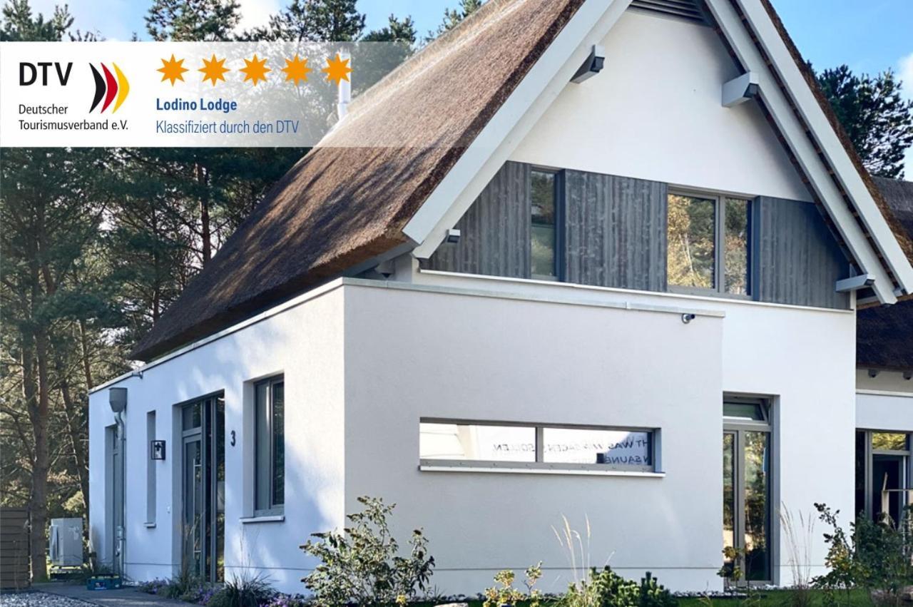 Ferienhaus Lodino Lodge Mit Sauna Und Kamin Loddin Exterior foto